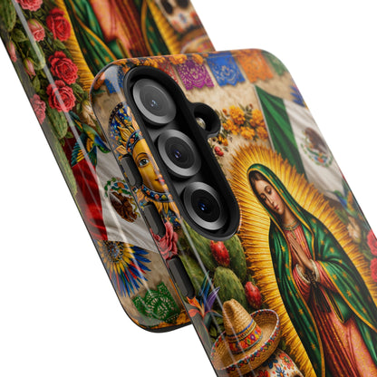Virgen de Guadalupe Phone Case Mexican Floral iPhone Samsung Pixel Case