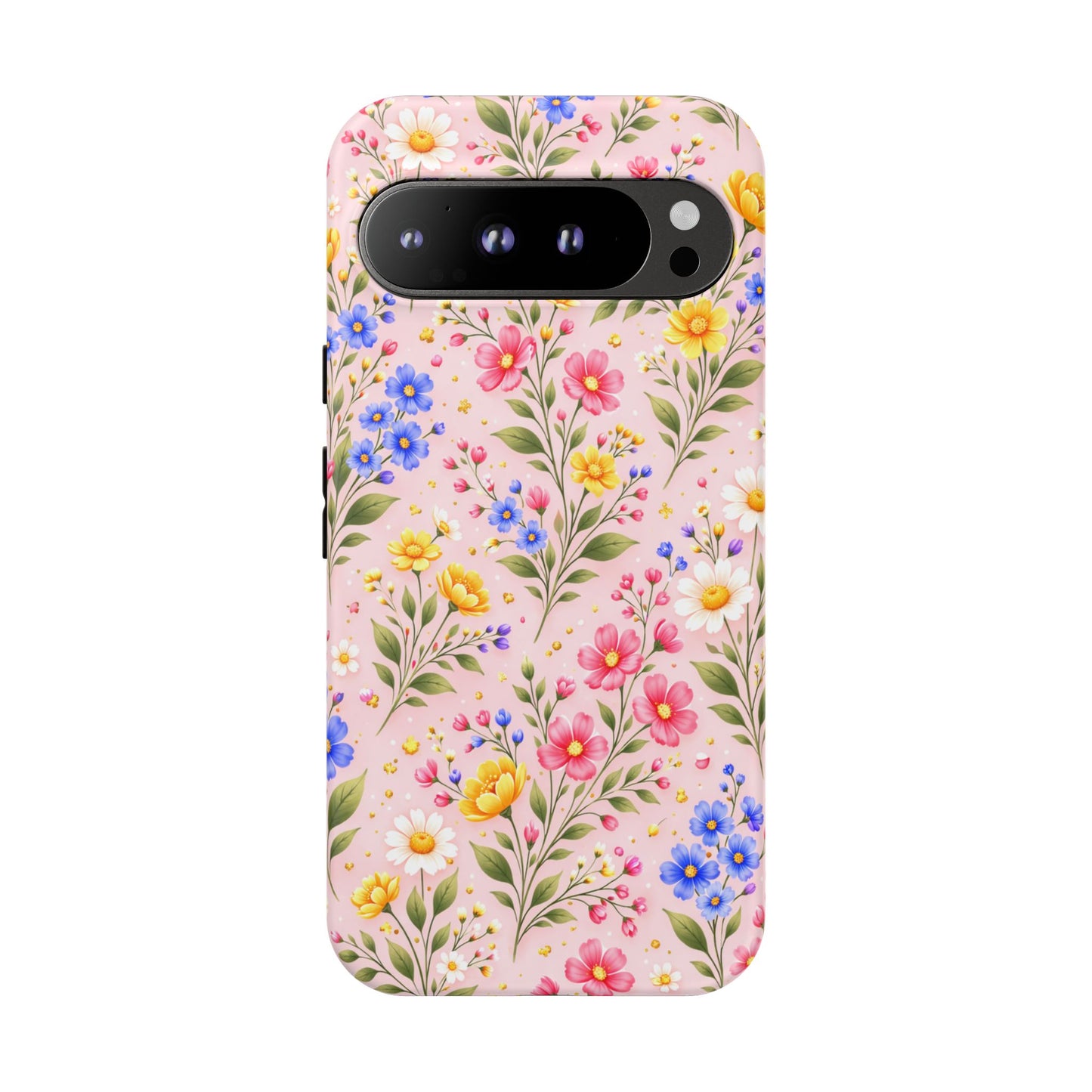 Wildflower Floral Phone Case Vintage Spring Meadow Tough Cover
