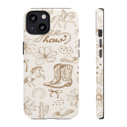 Western Cowgirl Phone Case for iPhone Samsung Galaxy Pixel Tough Case
