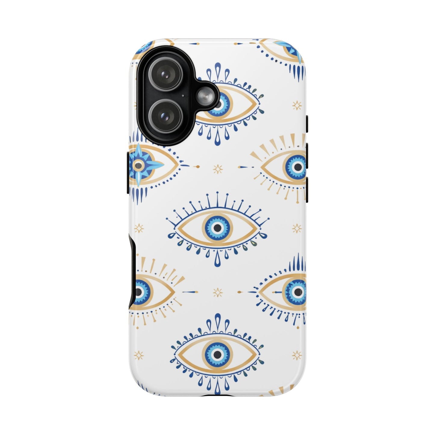 Blue Evil Eye Phone Case – Protective Slim Shockproof Cover for Iphone, Samsung Galaxy and Pixel