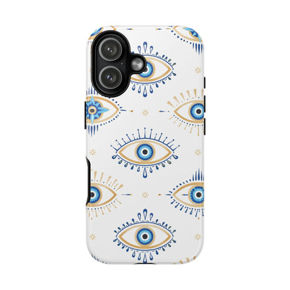Blue Evil Eye Phone Case – Protective Slim Shockproof Cover for Iphone, Samsung Galaxy and Pixel