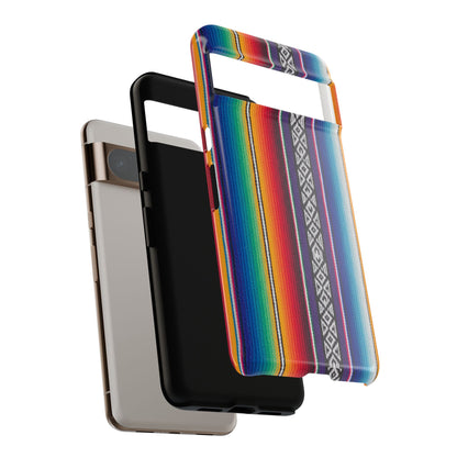 Serape Stripe Phone Case – Colorful Mexican Blanket Pattern Tough Case