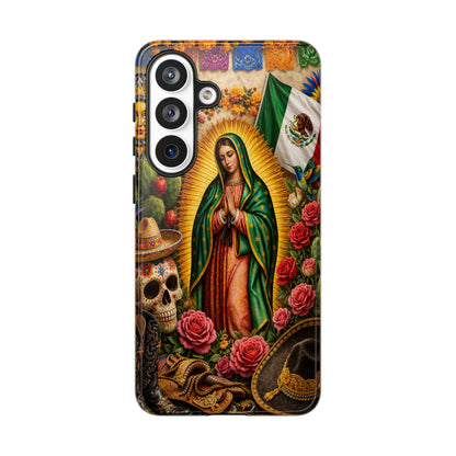 Virgen de Guadalupe Phone Case Mexican Floral iPhone Samsung Pixel Case