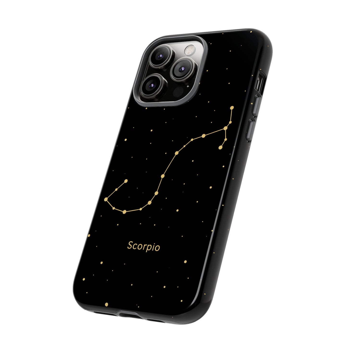 Scorpio Zodiac Constellation Phone Case – Luxe Gold Celestial Cover