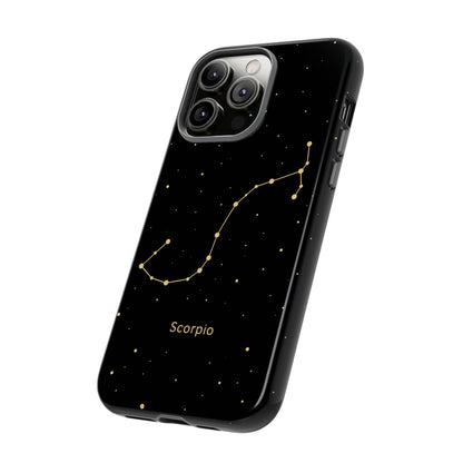 Scorpio Zodiac Constellation Phone Case – Luxe Gold Celestial Cover