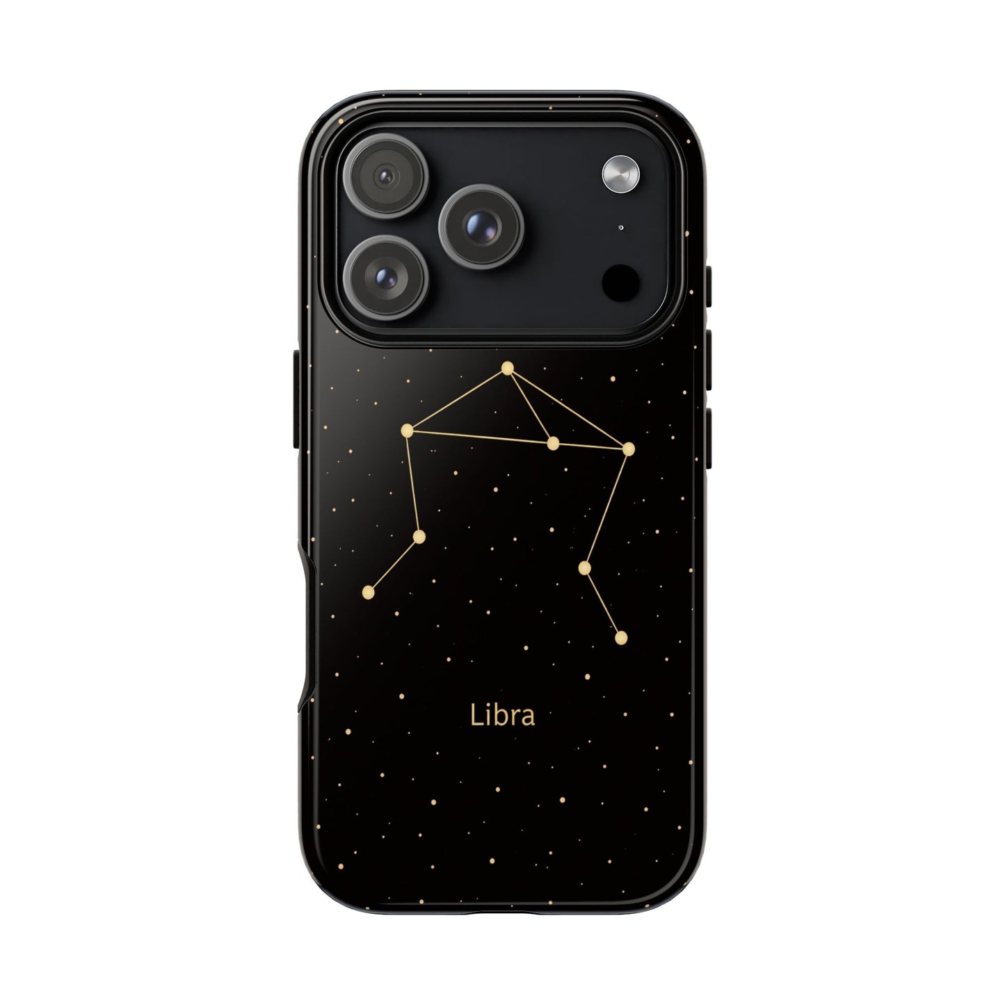 Libra Zodiac Constellation Phone Case – Luxe Gold Celestial Cover