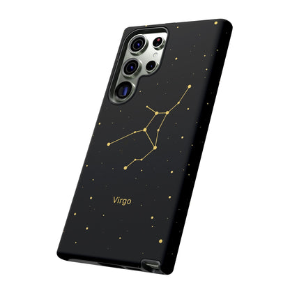 Virgo Zodiac Constellation Phone Case – Luxe Gold Celestial Cover