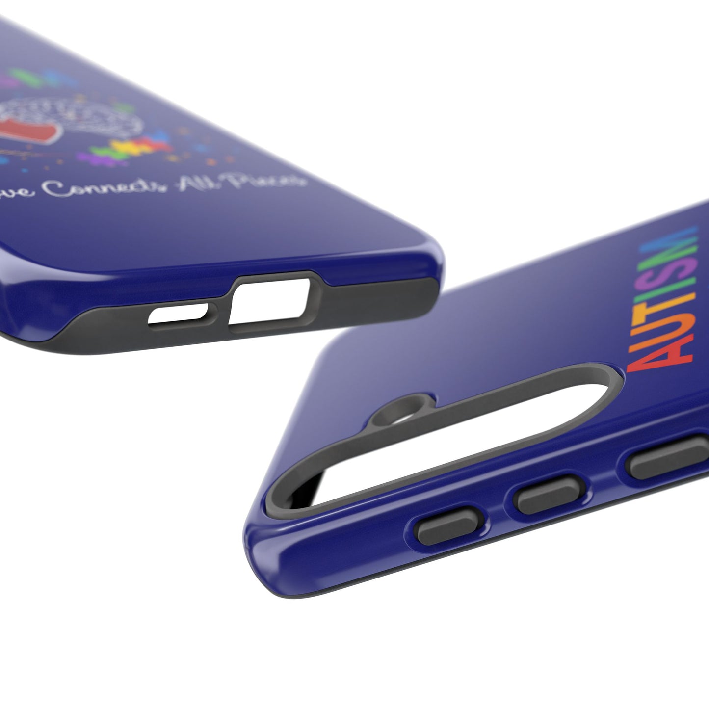 Autism Awareness Tough Case – "Love Connects All Pieces" Phone Case for Iphone, Samsung Galaxy and Pixel