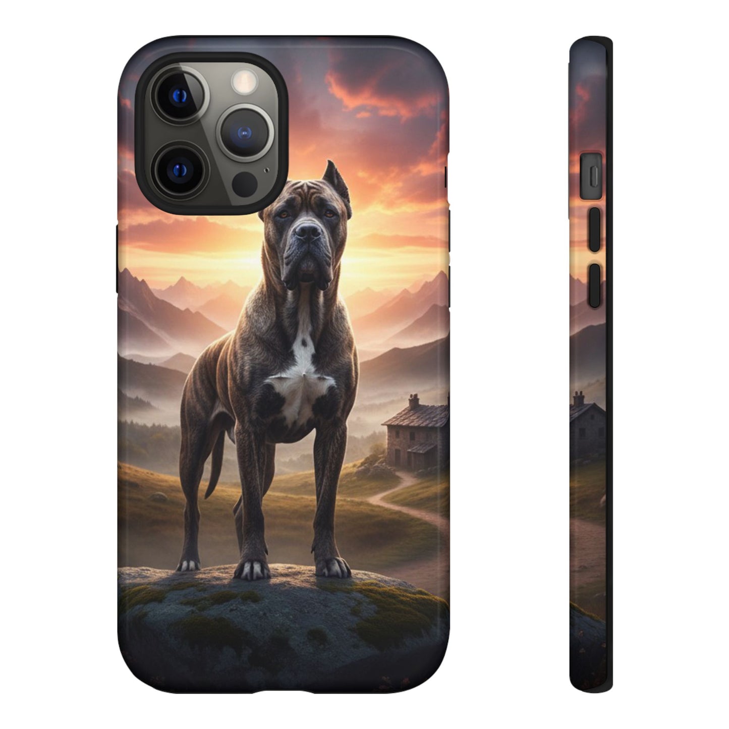 Cane Corso Phone Case – Guard Dog Sunset Tough Case (iPhone, Samsung, Pixel) | Dog Lover Gift