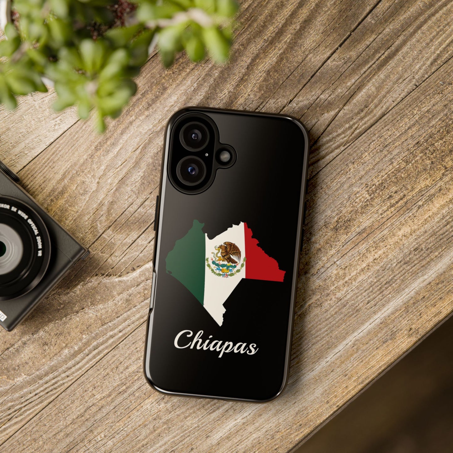 Chiapas Mexico Flag Map Phone Case | Mexican American Pride Tough Case for iPhone & Samsung