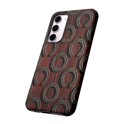 Rustic Horseshoe Western Phone Case – Cowboy Country Ranch Tough Case