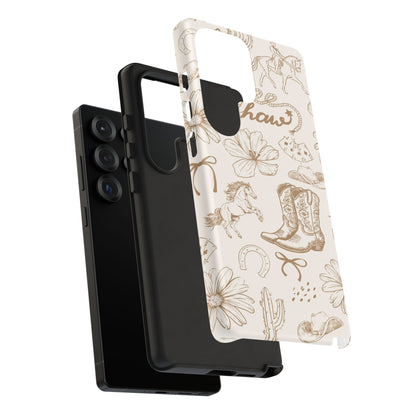 Western Cowgirl Phone Case for iPhone Samsung Galaxy Pixel Tough Case