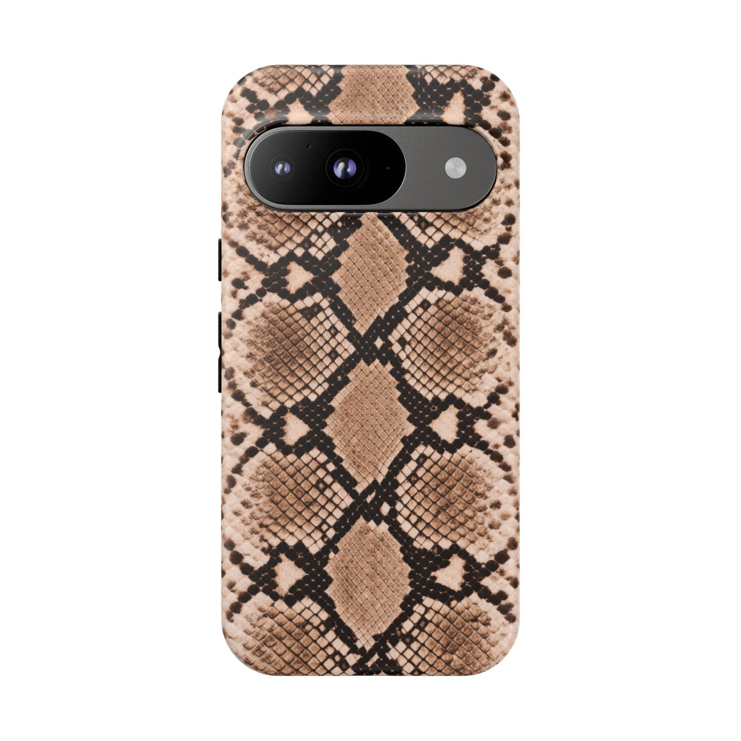 Snake Print Phone Case – Brown Python Pattern Slim Protective Cover for Iphone, Samsung Galaxy and Pixel