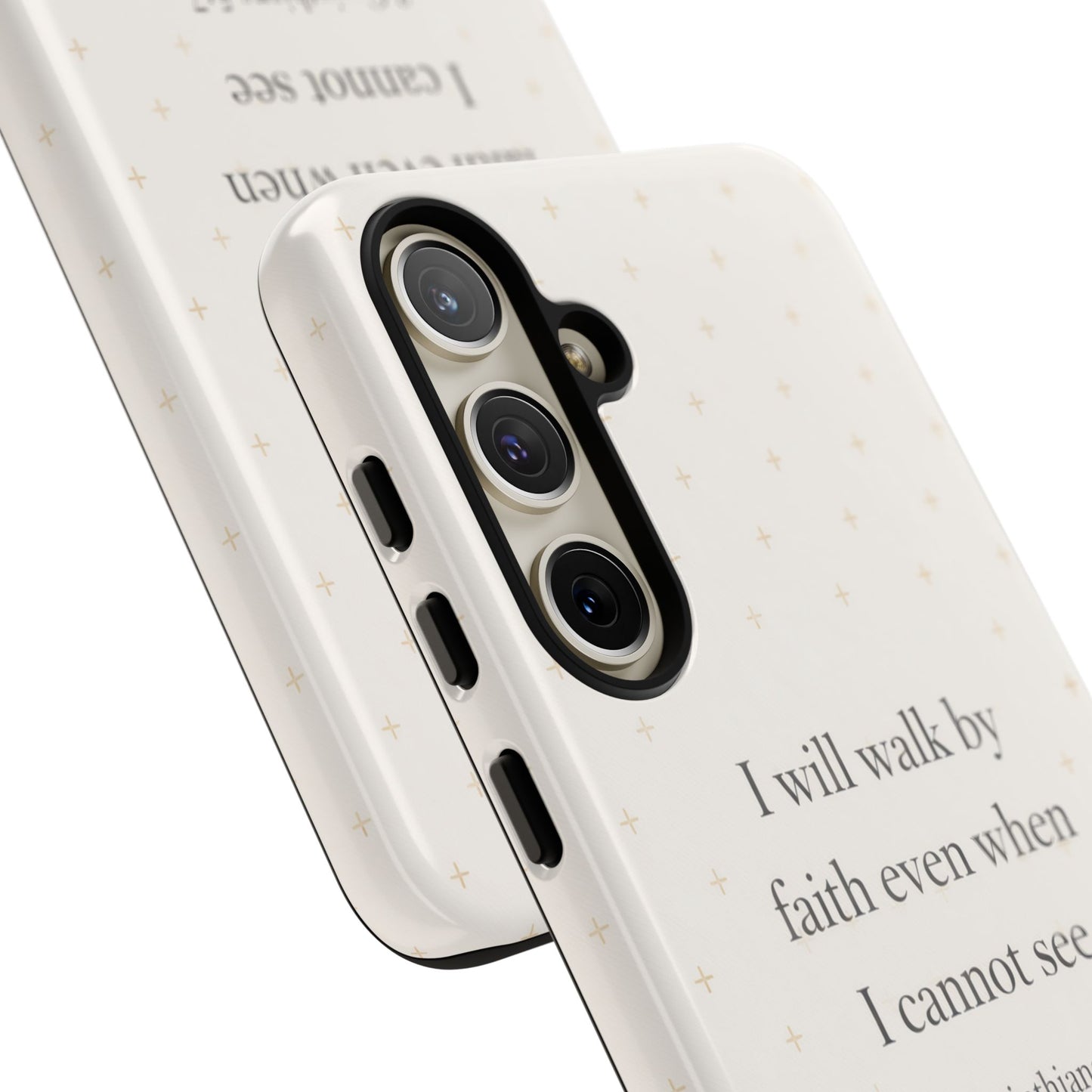 Walk by Faith Phone Case 2 Corinthians 5:7 Christian Bible Cover