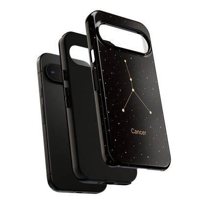 Cancer Zodiac Constellation Phone Case – Luxe Gold Celestial Cover