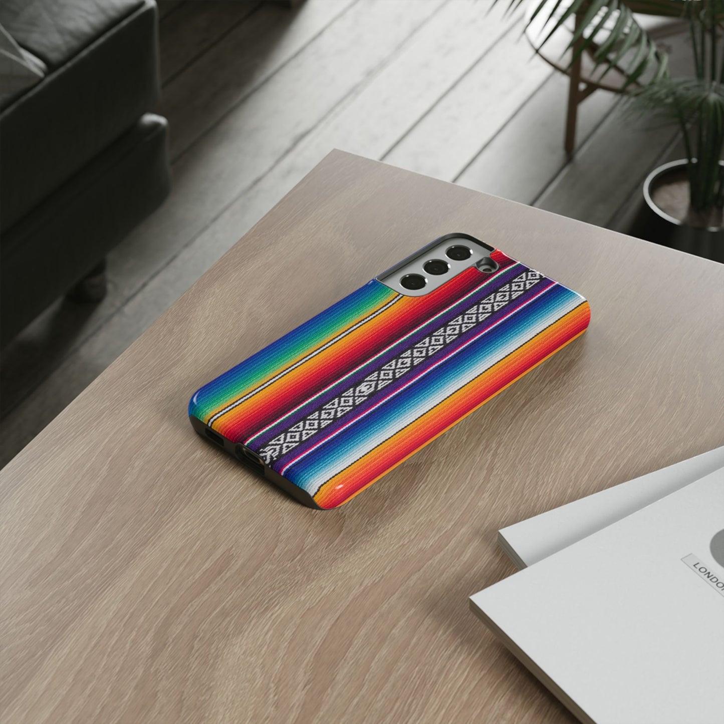 Serape Stripe Phone Case – Colorful Mexican Blanket Pattern Tough Case