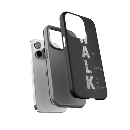 Walk by Faith Not by Sight Christian Phone Case Bible Verse Faith Cover
