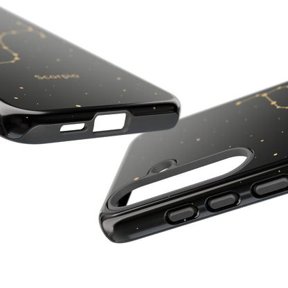 Scorpio Zodiac Constellation Phone Case – Luxe Gold Celestial Cover