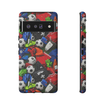Soccer Ball Pattern Phone Case – Sports Fan Tough Protective Game Day Case
