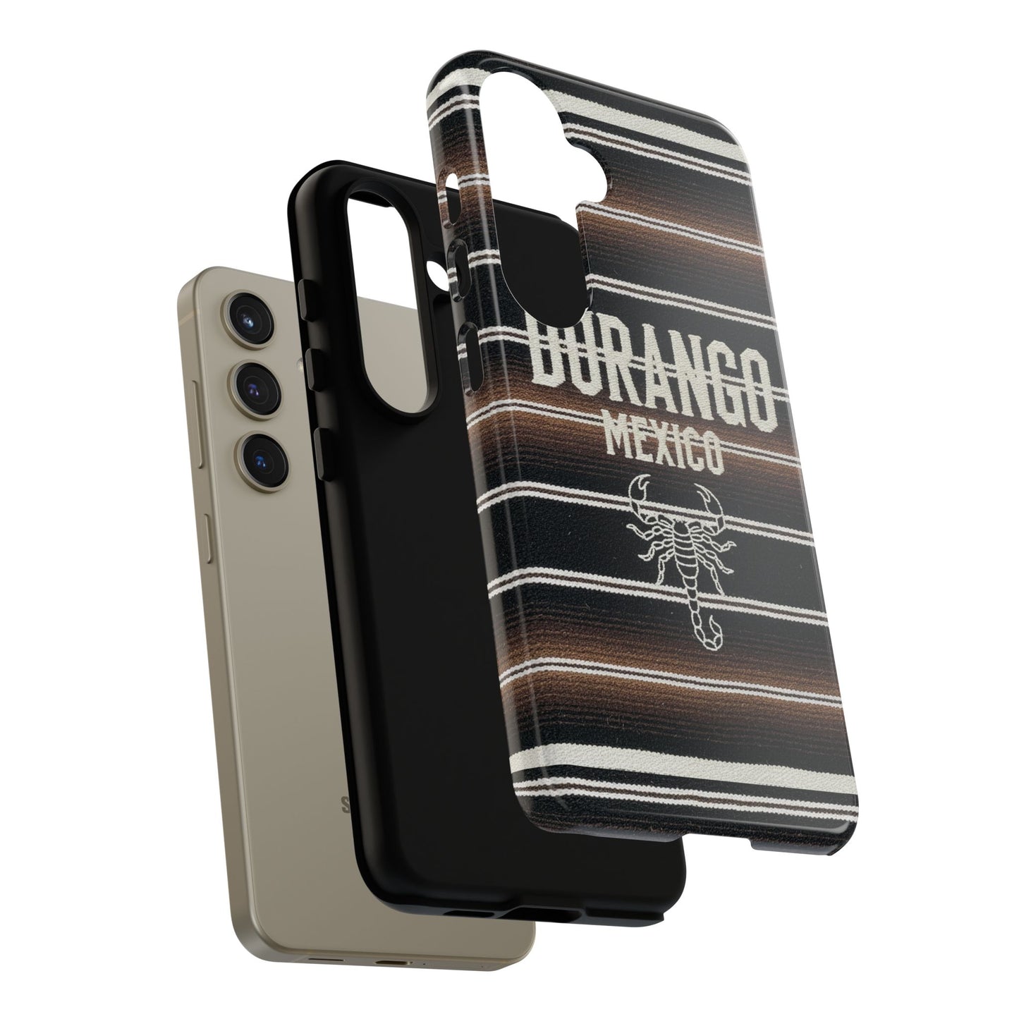 Durango Mexico Phone Case | Serape Scorpion Western Design | Mexican Heritage Tough Case for iPhone & Samsung