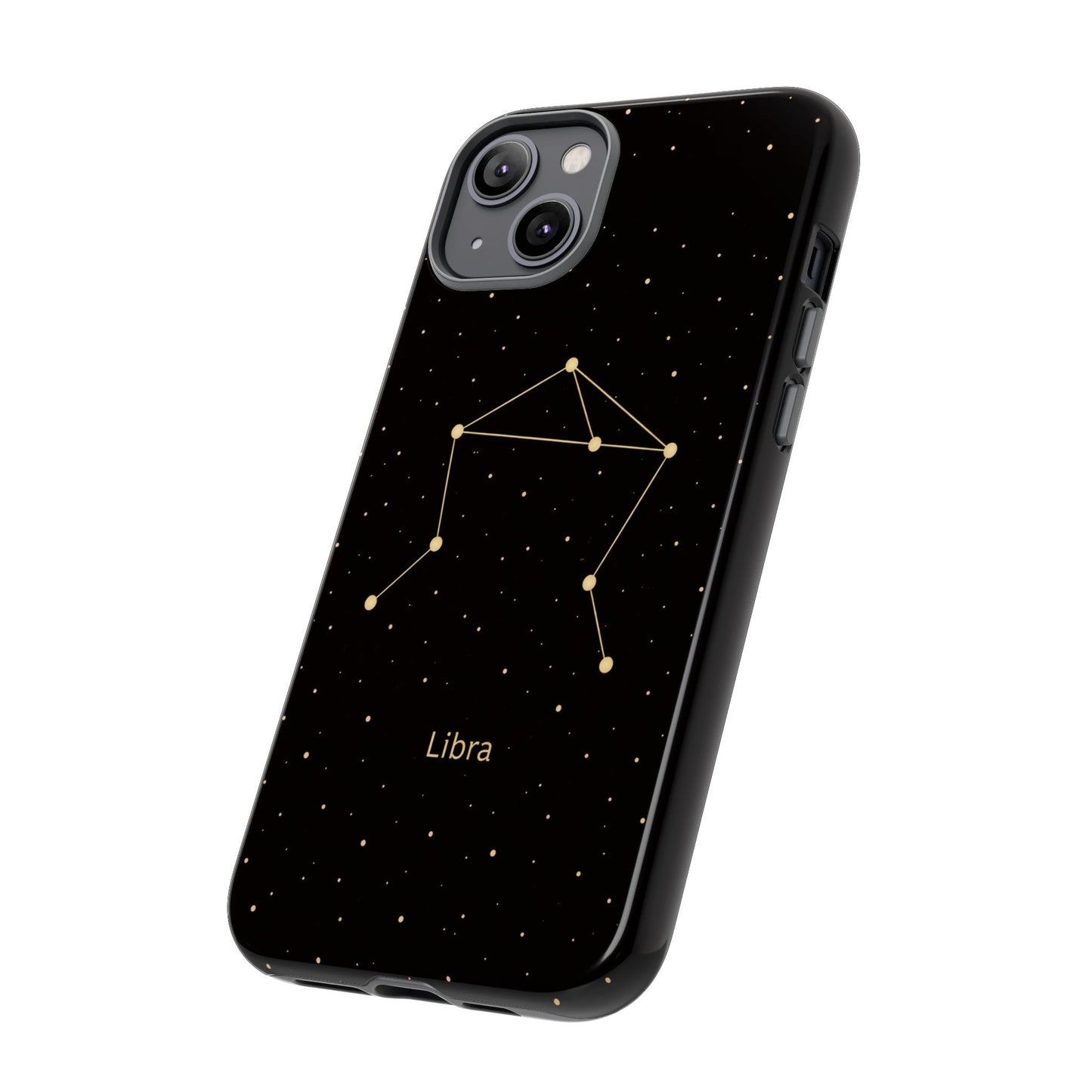 Libra Zodiac Constellation Phone Case – Luxe Gold Celestial Cover