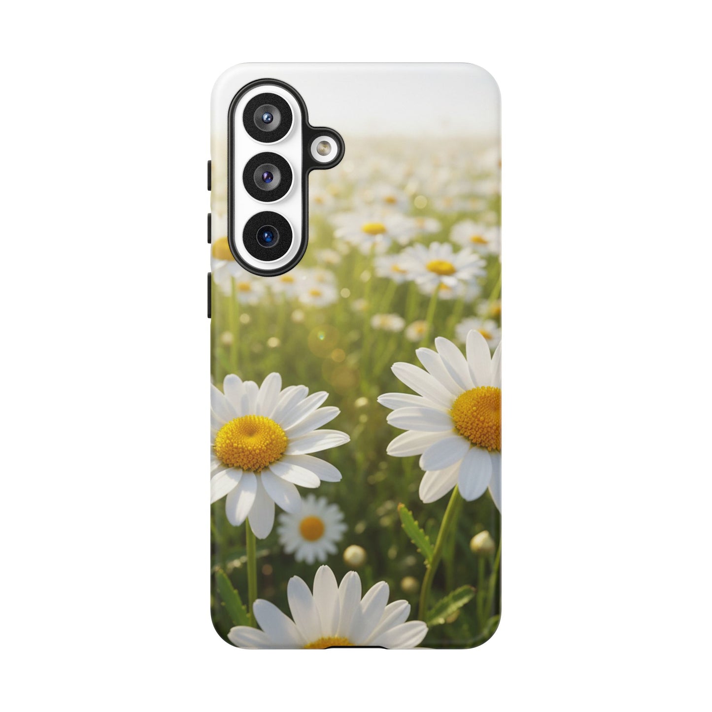 Daisy Phone Case – Floral Spring Field Tough Protective Case (iPhone, Samsung, Pixel)