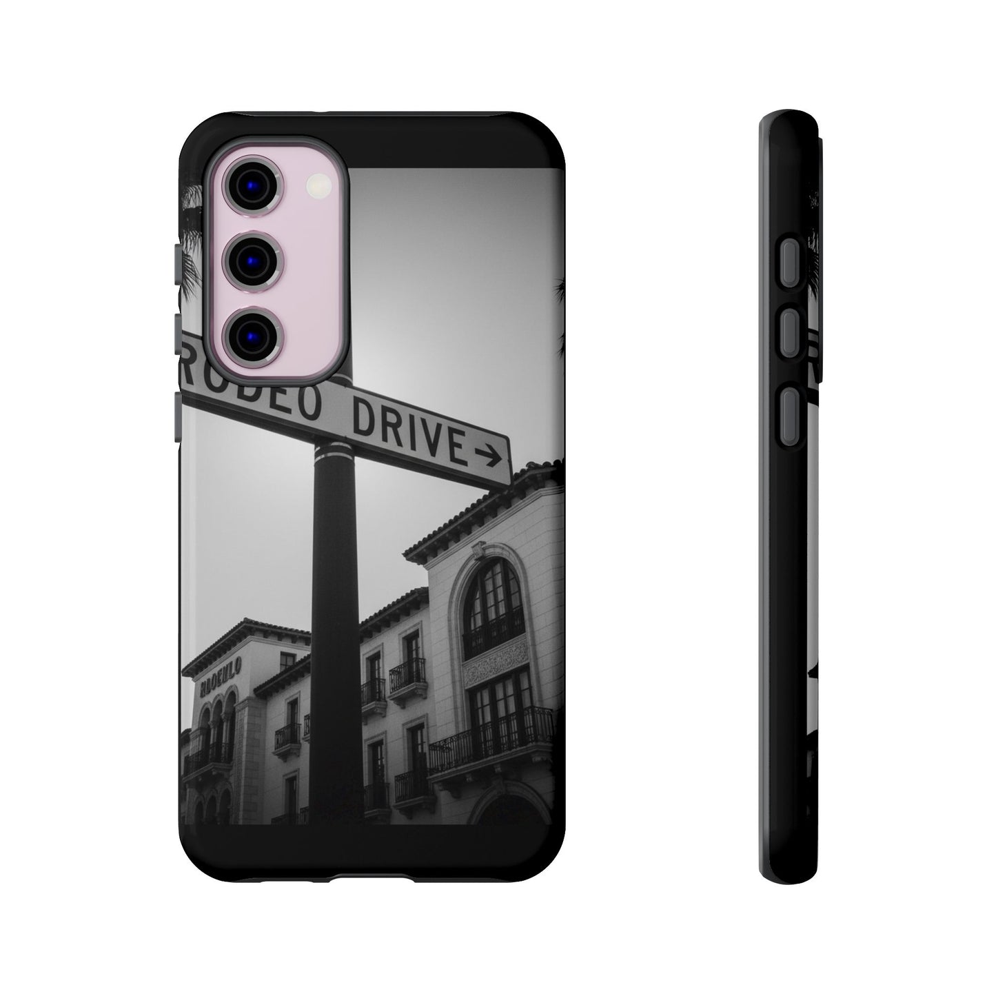 Rodeo Drive Phone Case | Los Angeles Aesthetic Black & White Photography | Luxury LA Street Tough Case for iPhone & Samsung