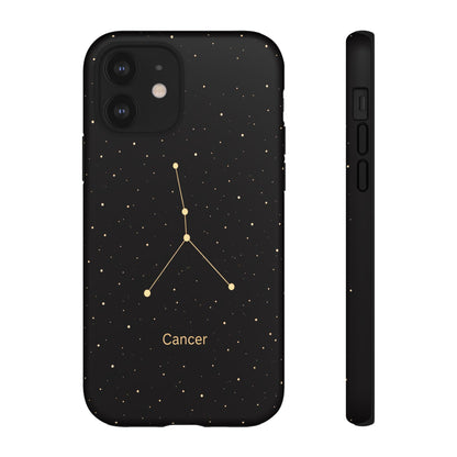 Cancer Zodiac Constellation Phone Case – Luxe Gold Celestial Cover