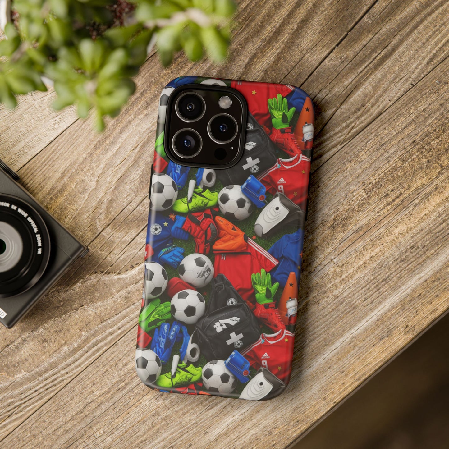 Soccer Ball Pattern Phone Case – Sports Fan Tough Protective Game Day Case