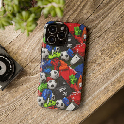 Soccer Ball Pattern Phone Case – Sports Fan Tough Protective Game Day Case