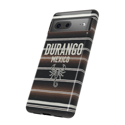 Durango Mexico Phone Case | Serape Scorpion Western Design | Mexican Heritage Tough Case for iPhone & Samsung