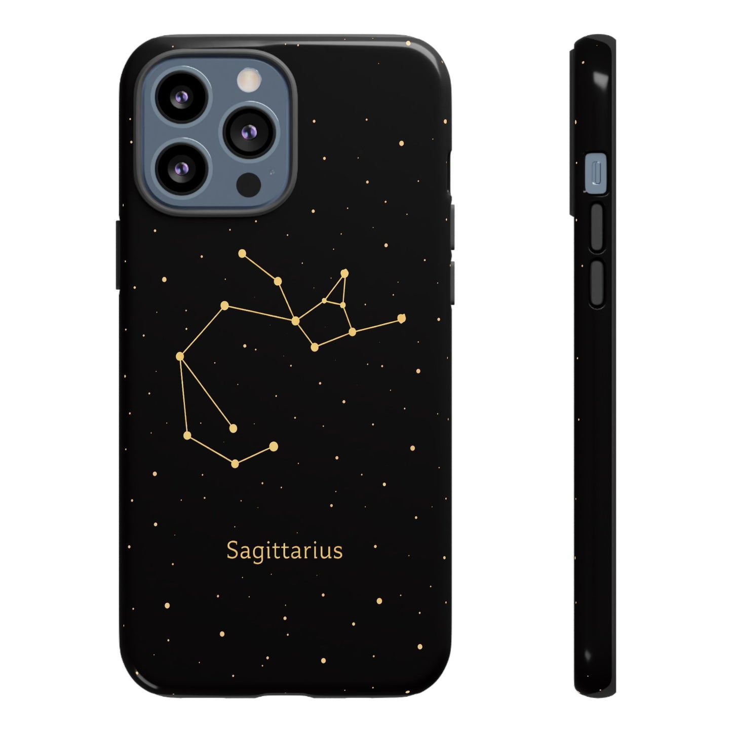 Sagittarius Zodiac Constellation Phone Case – Luxe Gold Celestial Cover