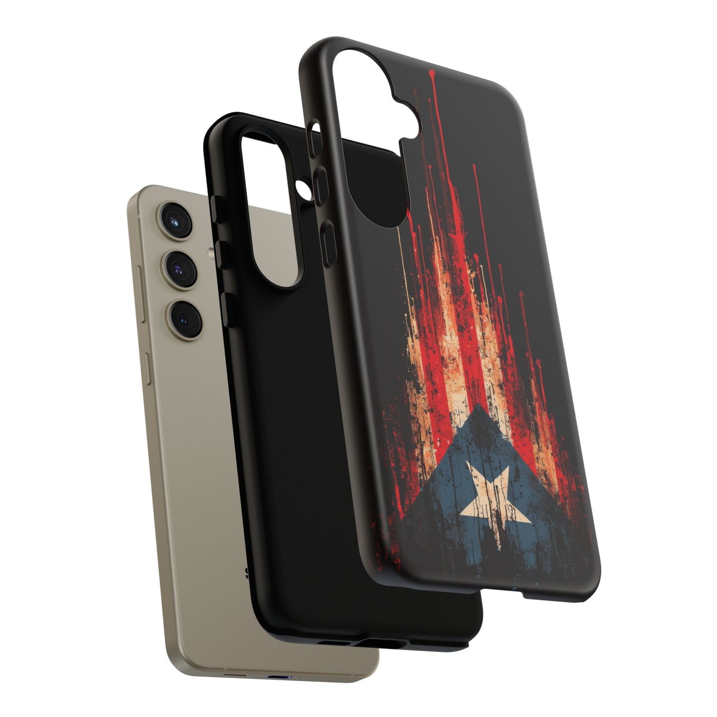 Puerto Rico Flag Phone Case | Distressed Puerto Rican Flag Tough Case | Boricua Pride Protective iPhone Samsung Cover