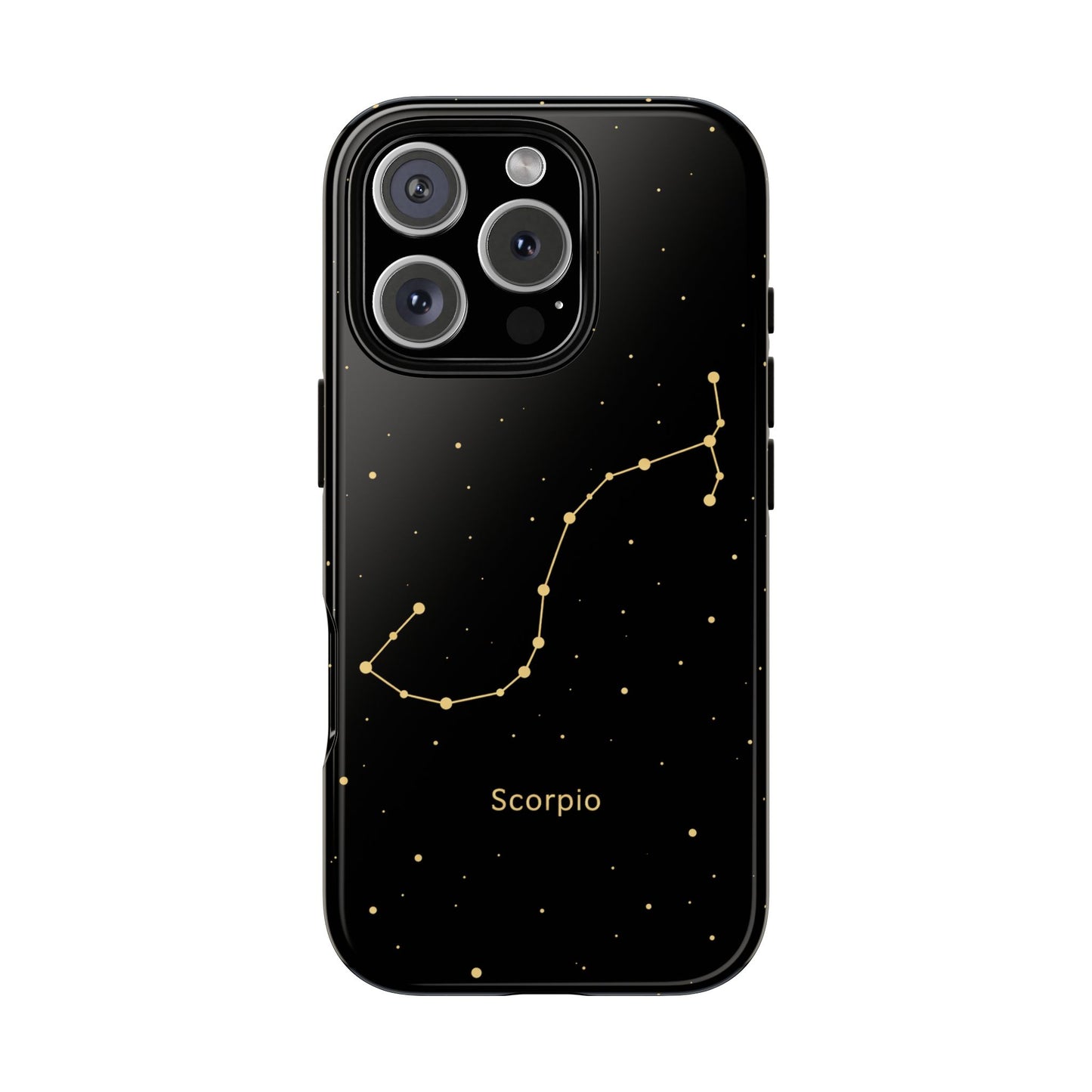 Scorpio Zodiac Constellation Phone Case – Luxe Gold Celestial Cover