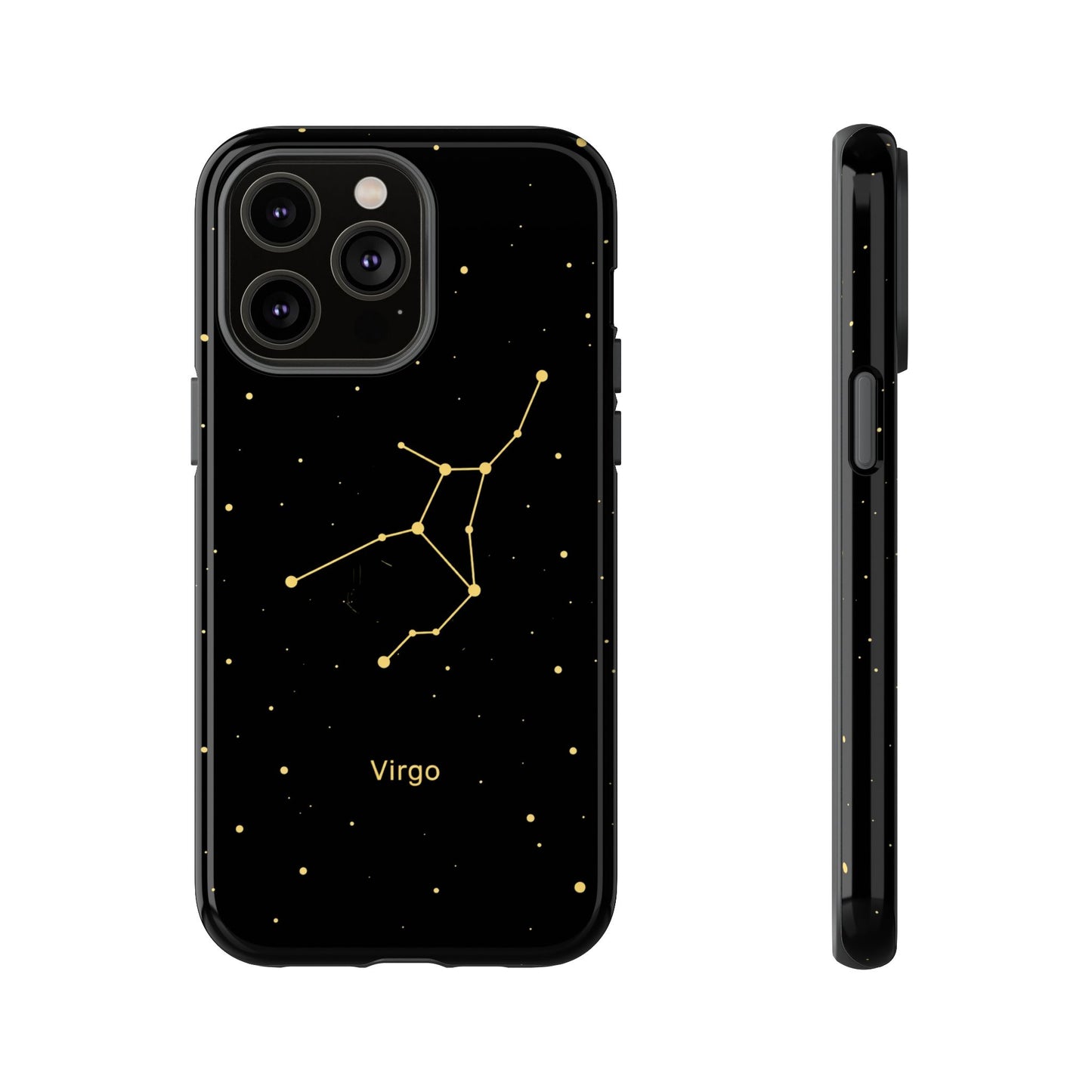 Virgo Zodiac Constellation Phone Case – Luxe Gold Celestial Cover