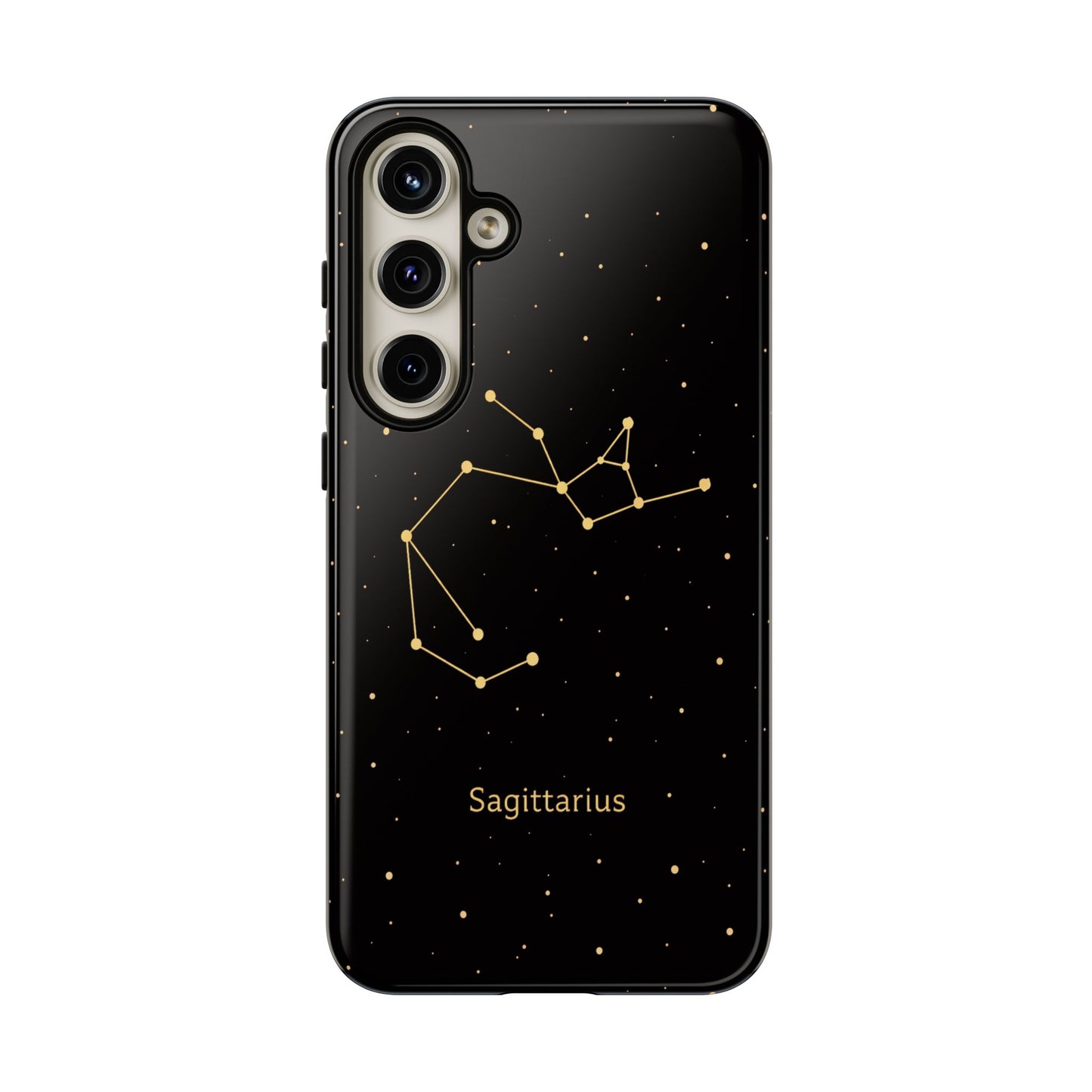 Sagittarius Zodiac Constellation Phone Case – Luxe Gold Celestial Cover