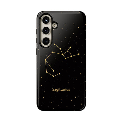 Sagittarius Zodiac Constellation Phone Case – Luxe Gold Celestial Cover