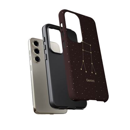 Gemini Zodiac Constellation Phone Case – Luxe Gold Celestial Cover