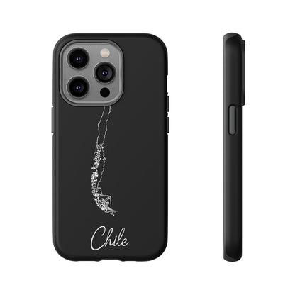 Chile Outline Phone Case – Minimal Country Map Tough Case (iPhone, Samsung, Pixel)