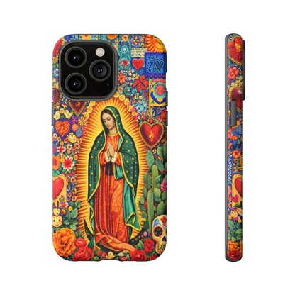Virgin Mary Guadalupe Phone Case Mexican Folk Art Tough Cover iPhone Samsung