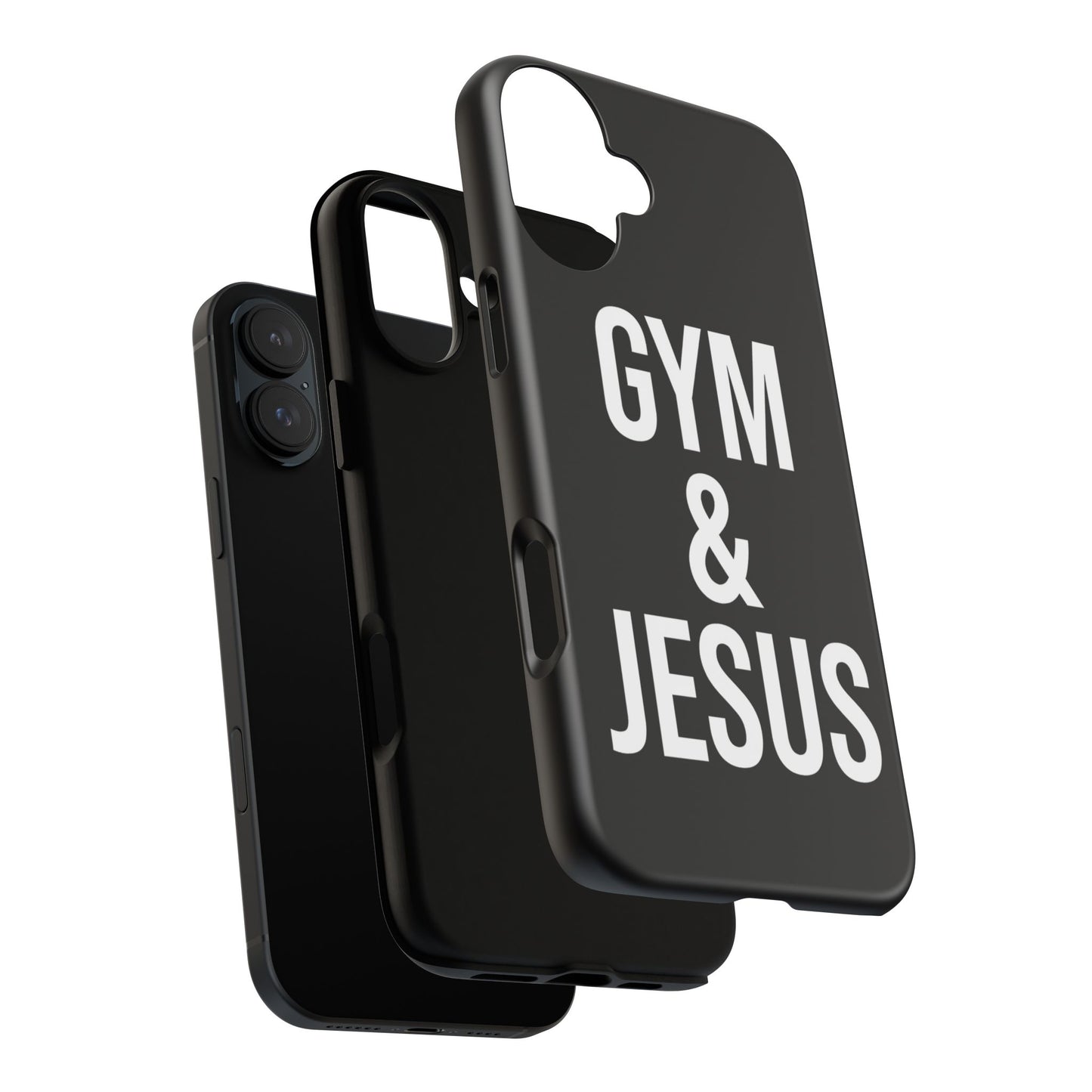 Gym & Jesus Phone Case Christian Faith Workout Gym Motivation Case