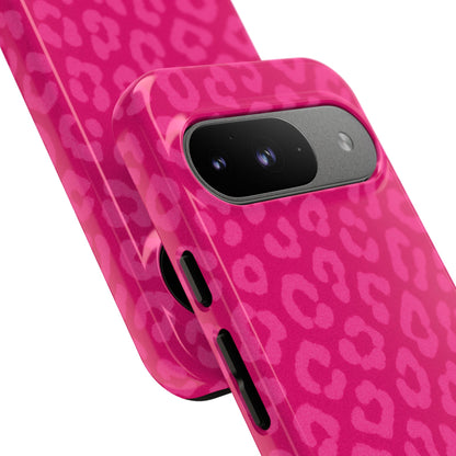 Hot Pink Leopard Phone Case – Bold Coquette Aesthetic Tough Case