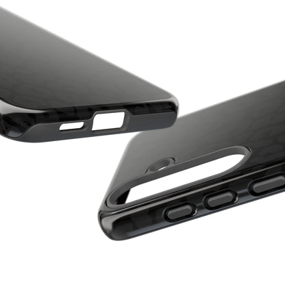 Black Leopard Phone Case | Black on Black Leopard Print Tough iPhone & Samsung Case | Matte or Glossy Protective Cover