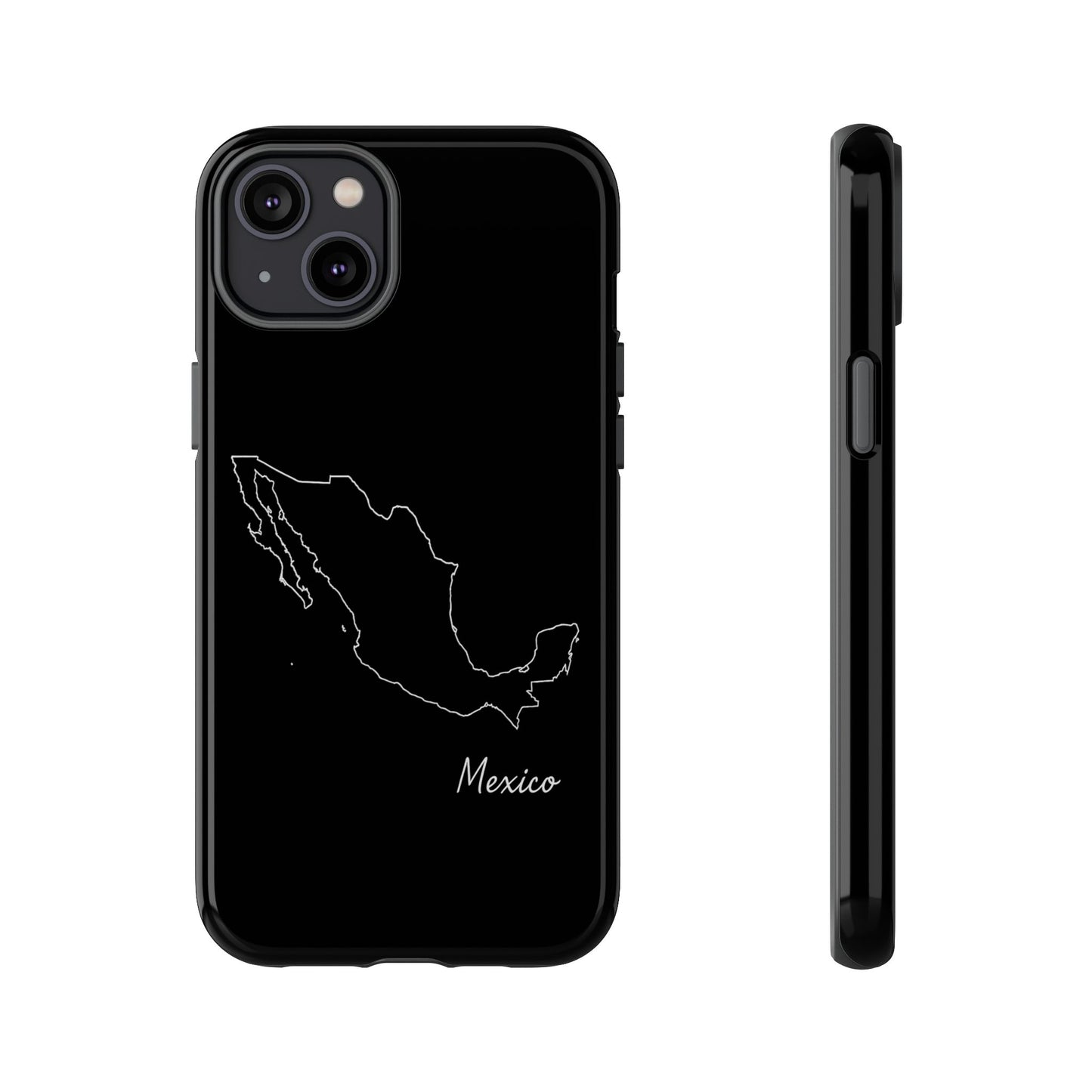 Mexico Outline Phone Case – Minimal Country Map Tough Case (iPhone, Samsung, Pixel)