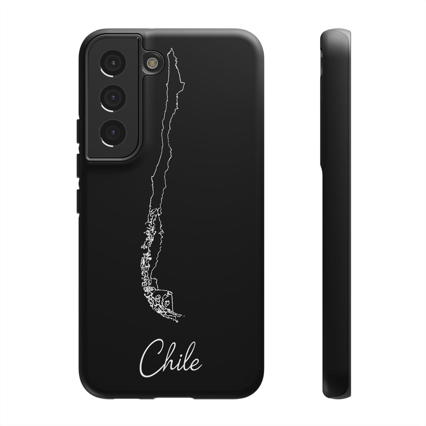 Chile Outline Phone Case – Minimal Country Map Tough Case (iPhone, Samsung, Pixel)