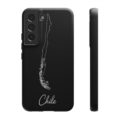Chile Outline Phone Case – Minimal Country Map Tough Case (iPhone, Samsung, Pixel)