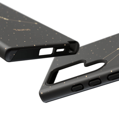 Taurus Zodiac Constellation Phone Case – Luxe Gold Celestial Cover