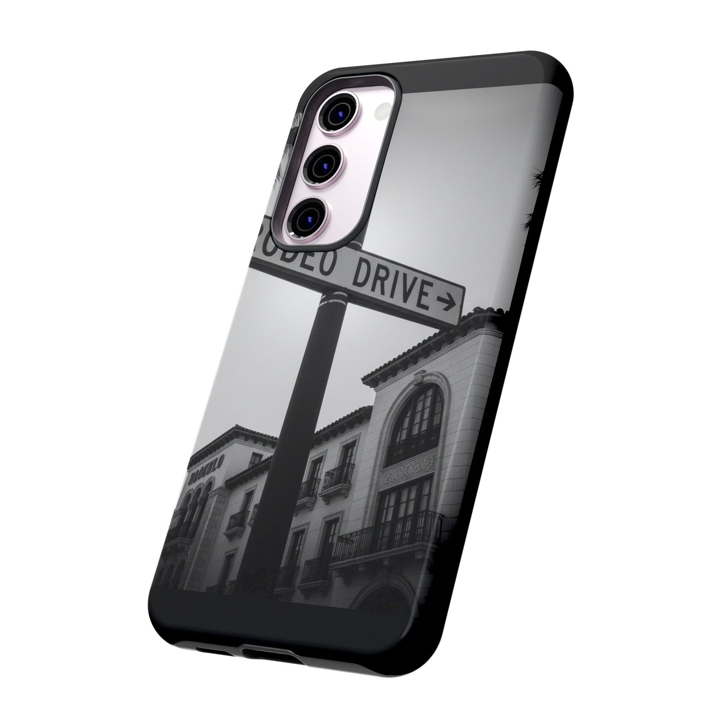 Rodeo Drive Phone Case | Los Angeles Aesthetic Black & White Photography | Luxury LA Street Tough Case for iPhone & Samsung