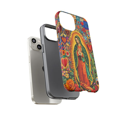Virgin Mary Guadalupe Phone Case Mexican Folk Art Tough Cover iPhone Samsung