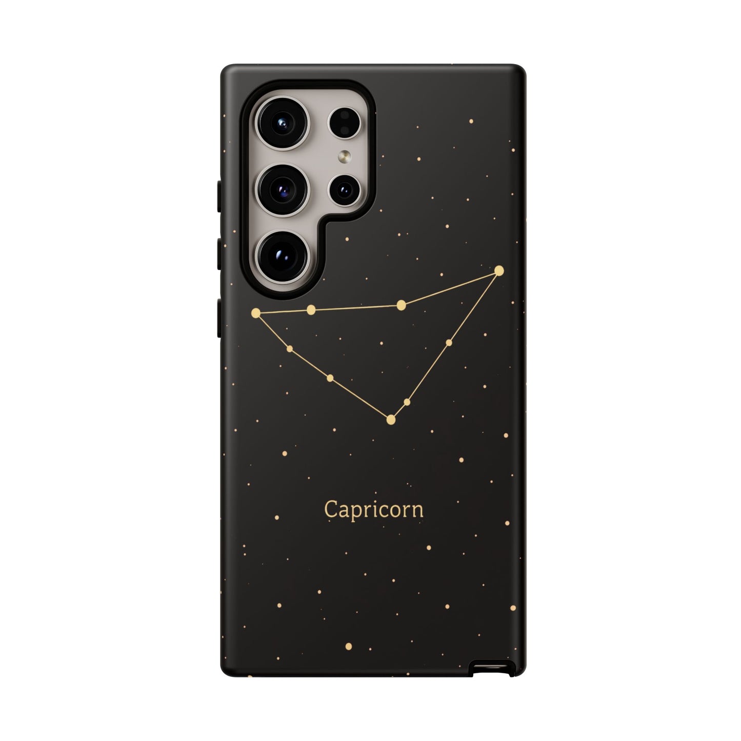 Capricorn Zodiac Constellation Phone Case – Luxe Gold Celestial Cover